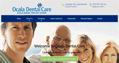 Desktop Screenshot of ocaladentalcare.com